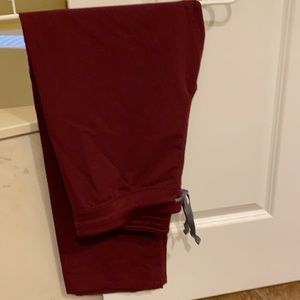 Figs scrubs Livingston burgundy pants size medium